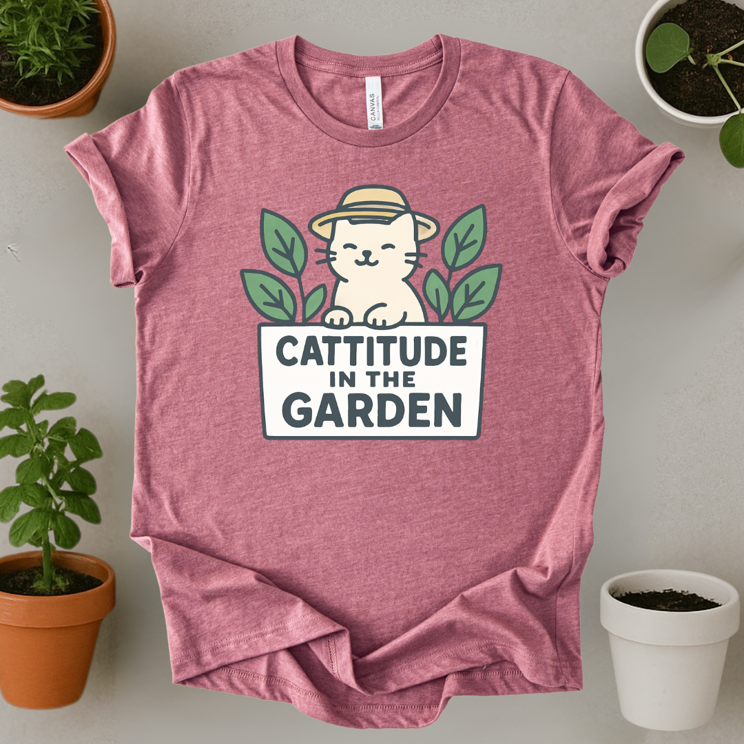 Cattitude In The Garden T-Shirt