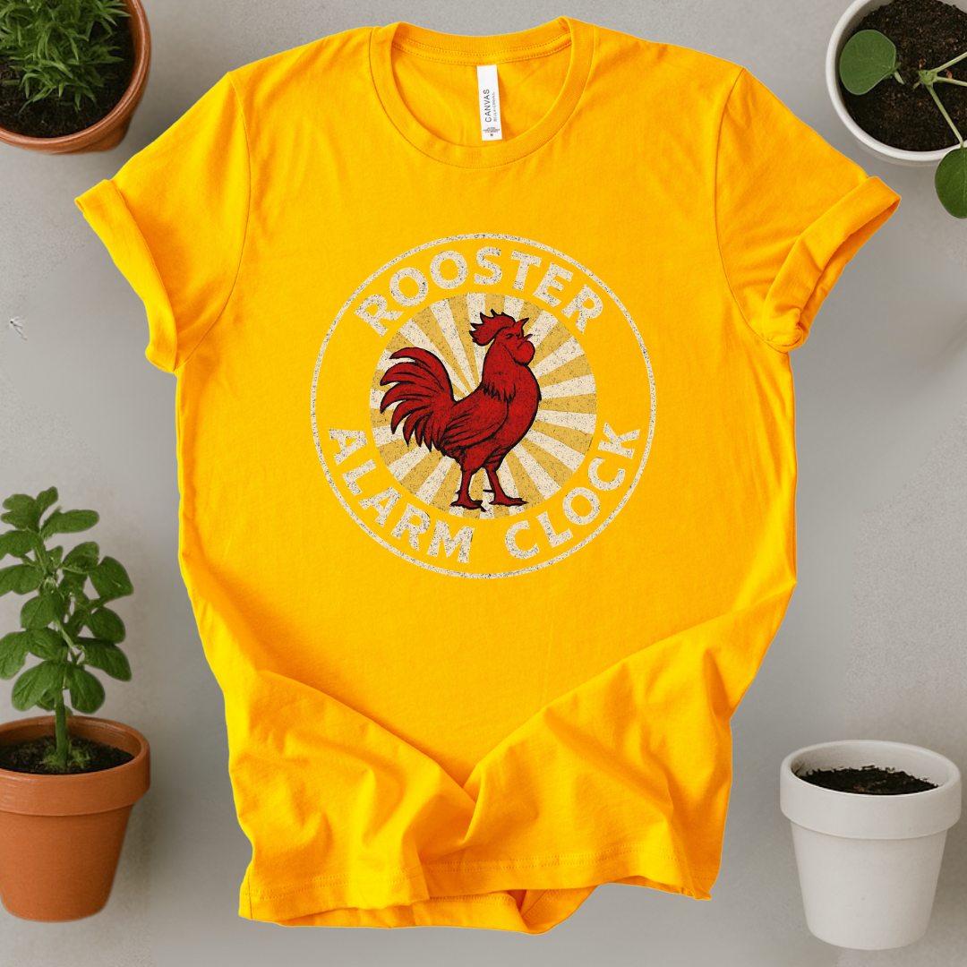 Rooster Alarm Clock T-Shirt