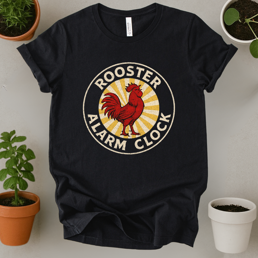 Rooster Alarm Clock T-Shirt