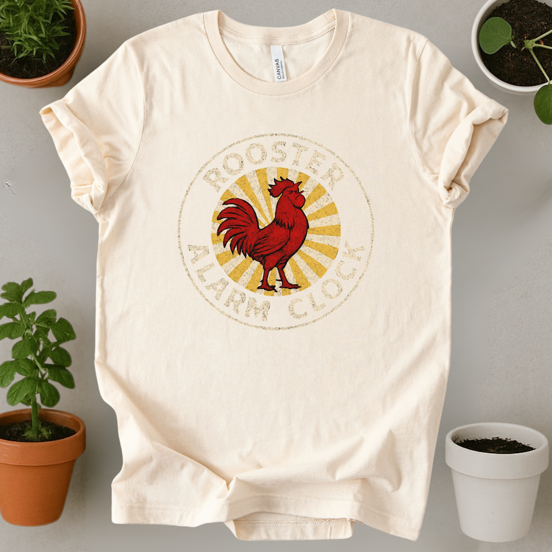 Rooster Alarm Clock T-Shirt