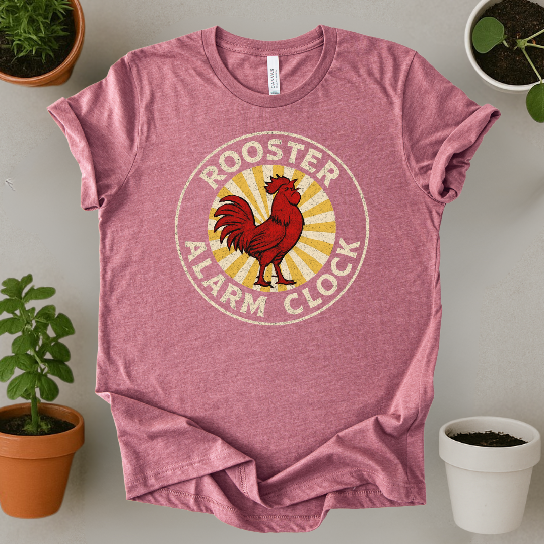 Rooster Alarm Clock T-Shirt