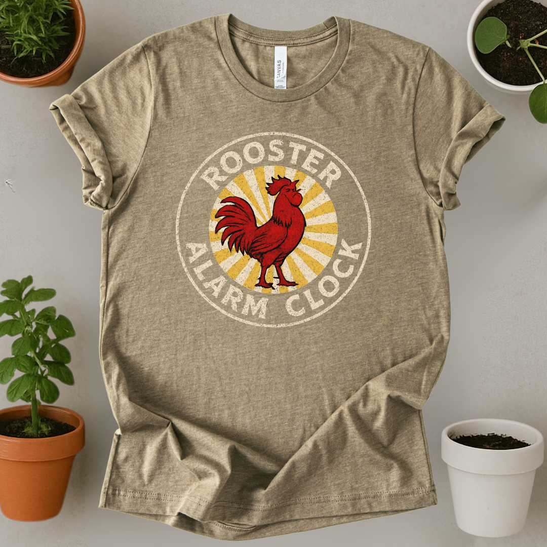 Rooster Alarm Clock T-Shirt