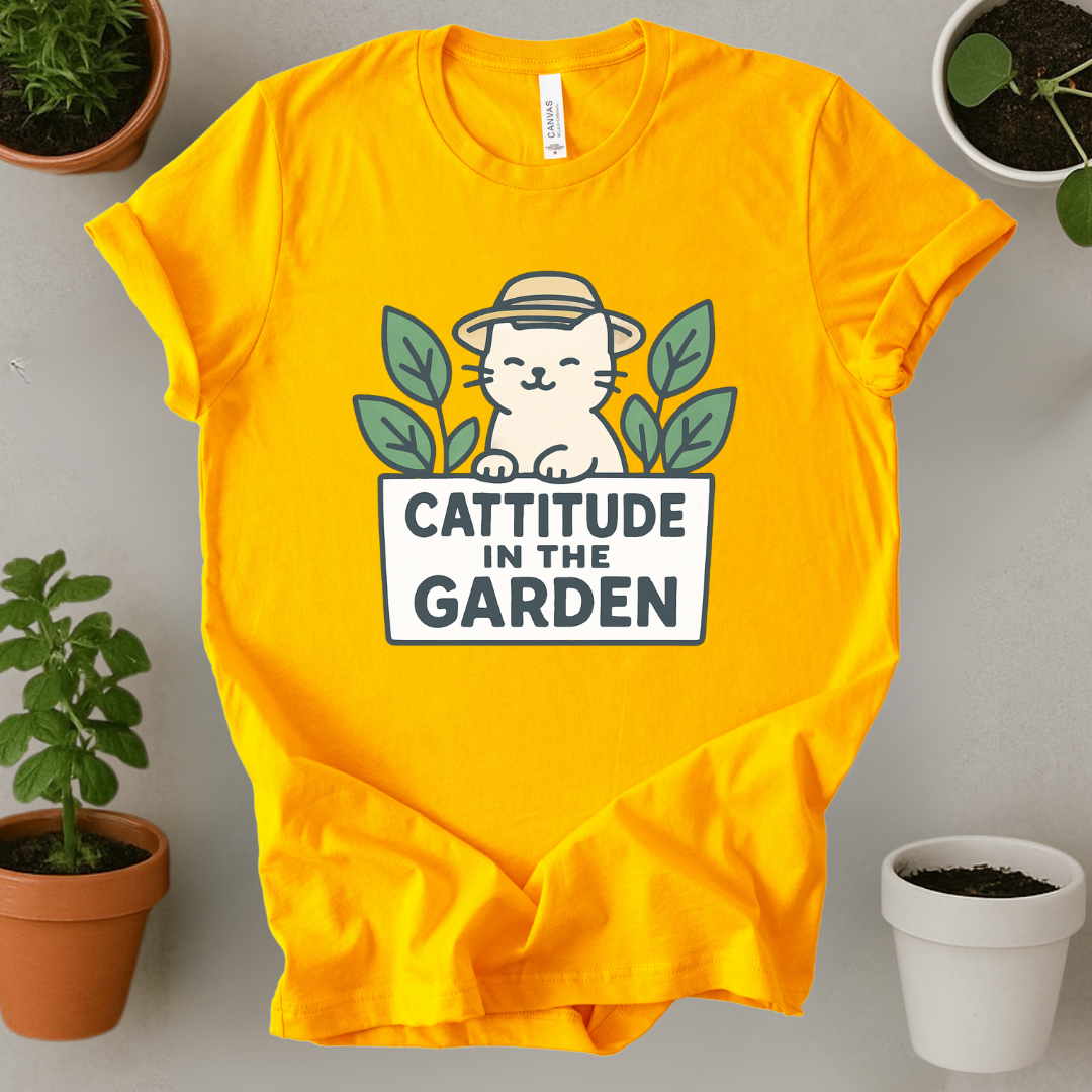 Cattitude In The Garden T-Shirt