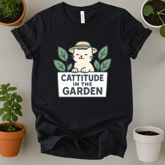 Cattitude In The Garden T-Shirt