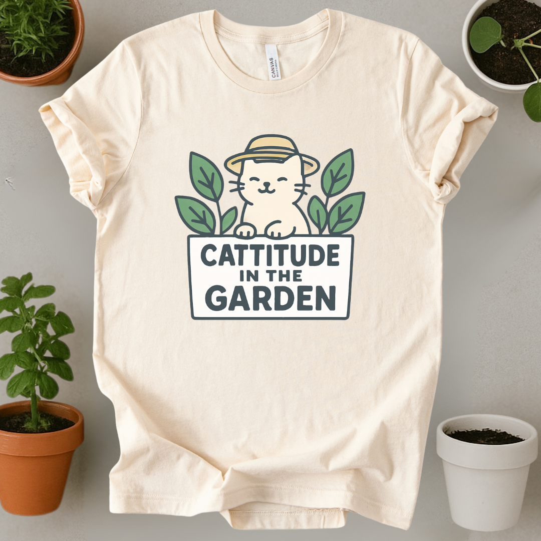 Cattitude In The Garden T-Shirt