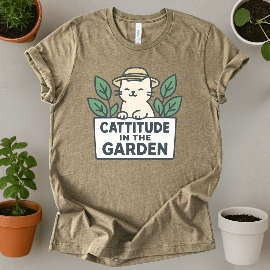 Cattitude In The Garden T-Shirt
